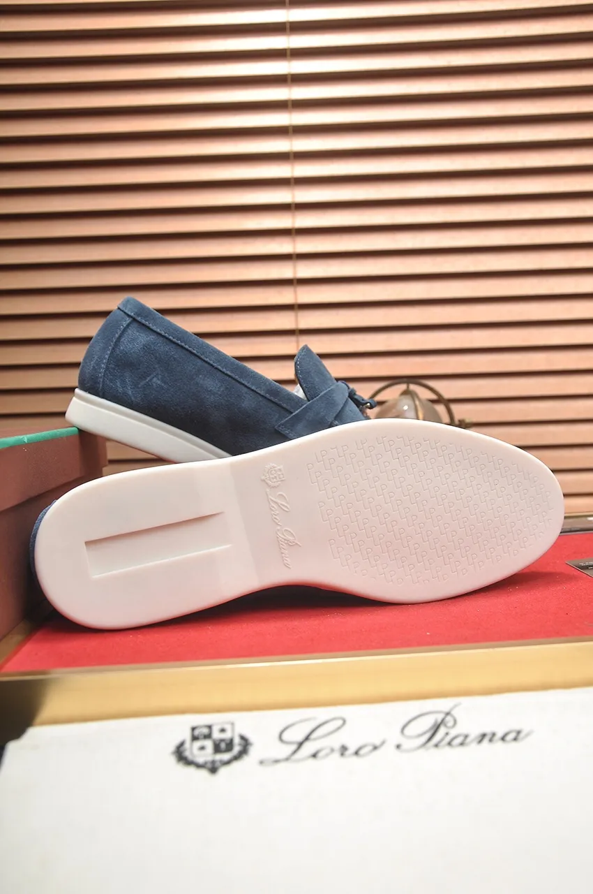 Men's shoes 💰400💶[𝐥𝐨𝐫𝐨 𝐏𝐢𝐚𝐧𝐚] [Couple model] High-end quality, affordable price, LP classic loafers, Italian treasure brand, the only brand that can match Hermès! Only after wearing it do we know that we can’t live up to our feet. Women’s code: 35-40 (customized sizes 34, 41, 42 are non-returnable) Men’s code: 38-44 (customized 45, 46, 47, 48 are non-refundable) Fabric: Customized imported cashmere Lining: Customized imported fetal cowhide Foot: Imported benzene-dyed calfskin Outsole: Exclusive original glass rubber outsole